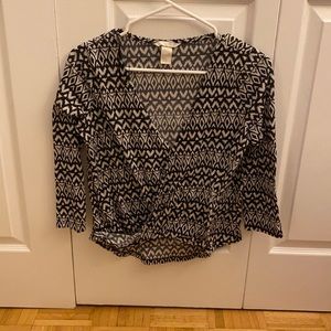 Boho H&M classy full sleeve top, Small